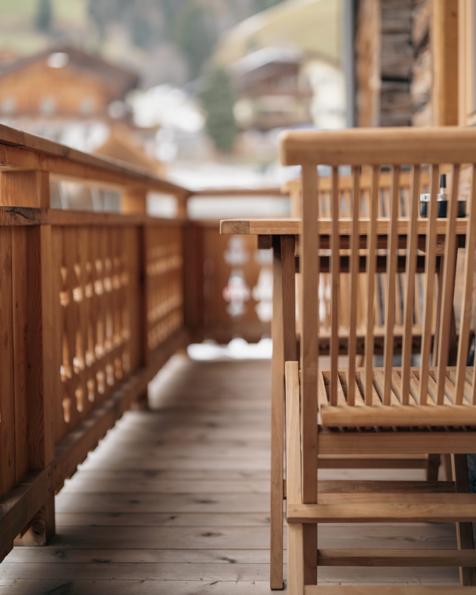 Balkon mit Sitzmöbeln